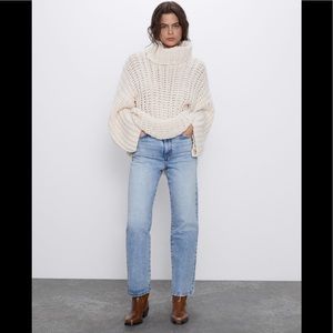 NEw Zara Knit Turtleneck Sweater S
